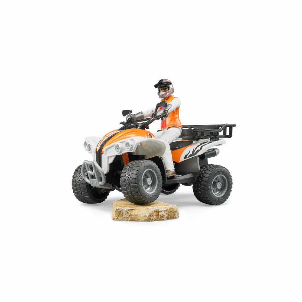 Bruder Freizeit Quad, mit Fahrer, Modellfahrzeug, Modell Fahrzeug, Spielzeug, 63000