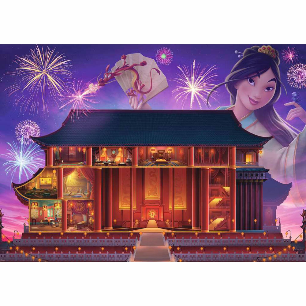 Ravensburger Puzzle Disney Castles - Mulan, Erwachsenenpuzzle, 1000 Teile, 12000260