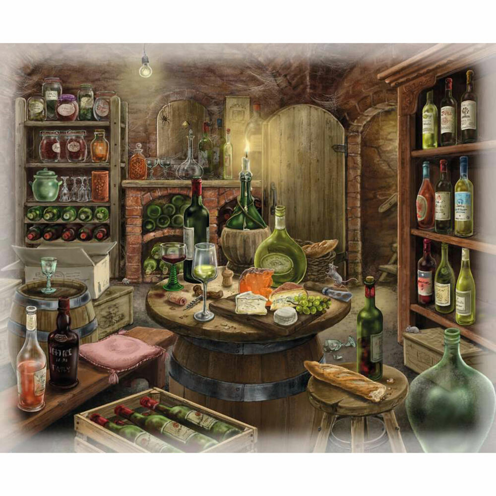 Ravensburger Puzzle Im Gutshaus - Weinkeller, Erwachsenenpuzzle, 99 Teile, 16880