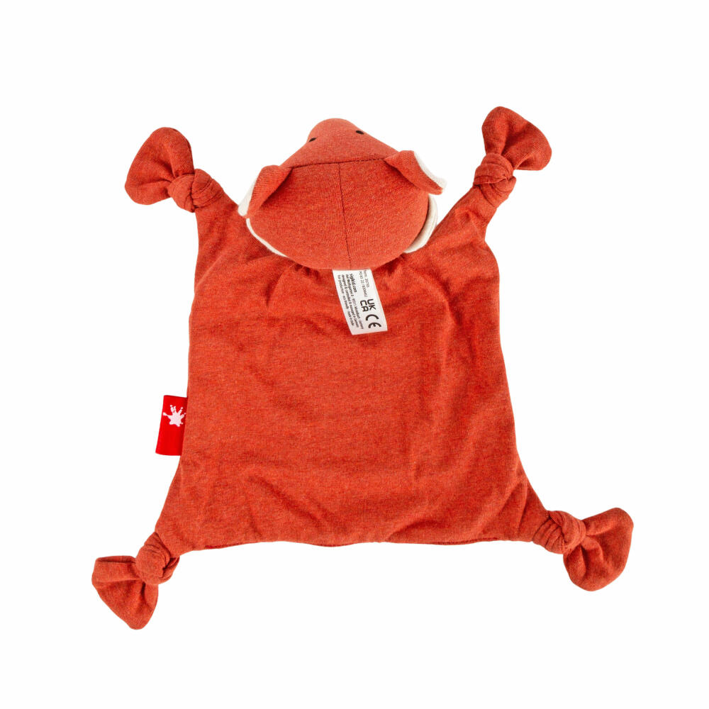 sigikid Jersey-Tuch Fuchs Tiny Tissues, Schnuffeltuch, Schmusetuch, Kuscheltuch, Baumwolle, Orange, 26 cm, 39795