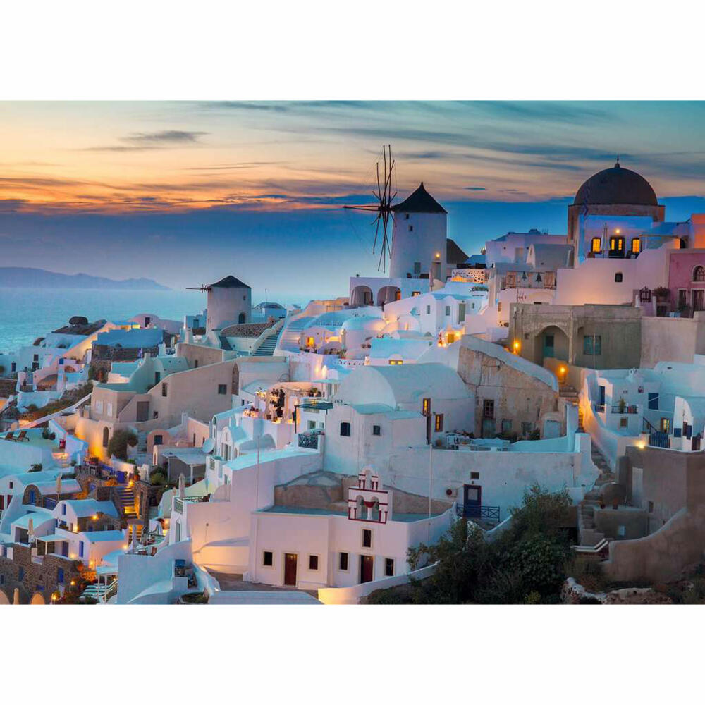 Ravensburger Puzzle Abend über Santorini, Erwachsenenpuzzle, 1000 Teile, 12000663