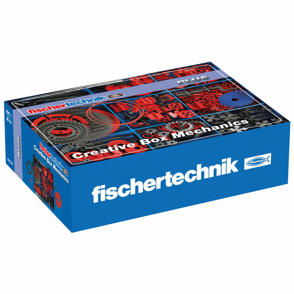fischertechnik Plus Creative Box Mechanics Bauteileset, 290-tlg., Einzelteile, Bauteile, Technik, Baukasten, ab 7 Jahre, 554196