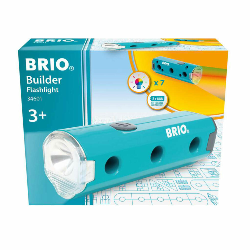 BRIO Builder Taschenlampe, Kinderspielzeug, Lampe, Kinder Spielzeug, ab 3 Jahren, 63460100