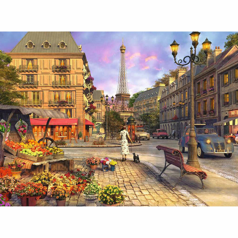 Ravensburger Puzzle Spaziergang durch Paris, Erwachsenenpuzzle, 500 Teile, 12000198