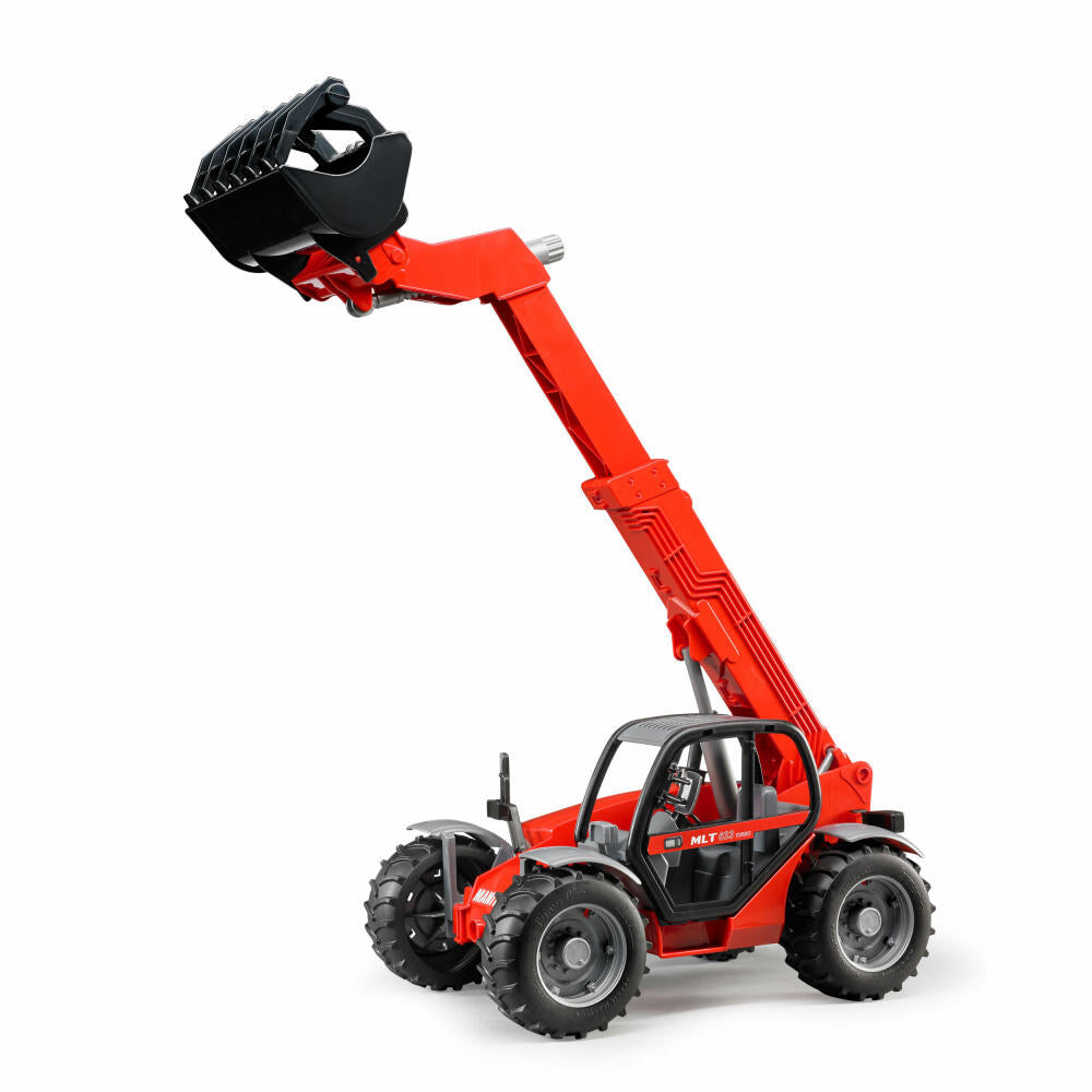 Bruder Construction Vehicles Manitou Telescopic Loader MLT 633, Construction Machine, Model Vehicle, Model Vehicle, Toy, 02125