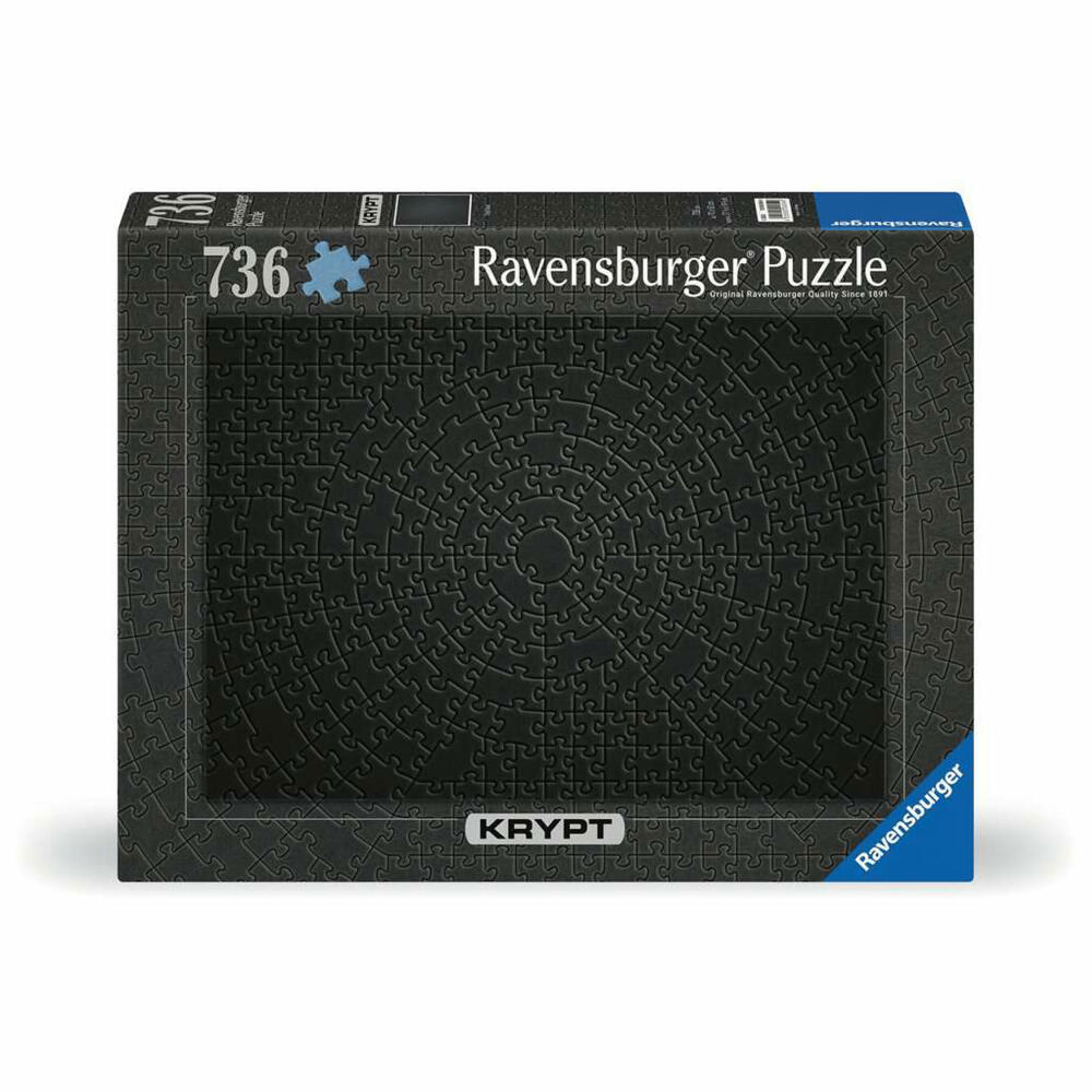 Ravensburger Puzzle Krypt Black, Erwachsenenpuzzle, 736 Teile, 12000054