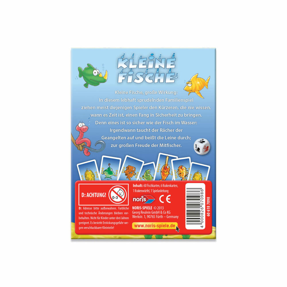 Noris Kleine Fische, Kartenspiel, Gesellschaftsspiel, Kinder, Familien, Spiel, 606187098
