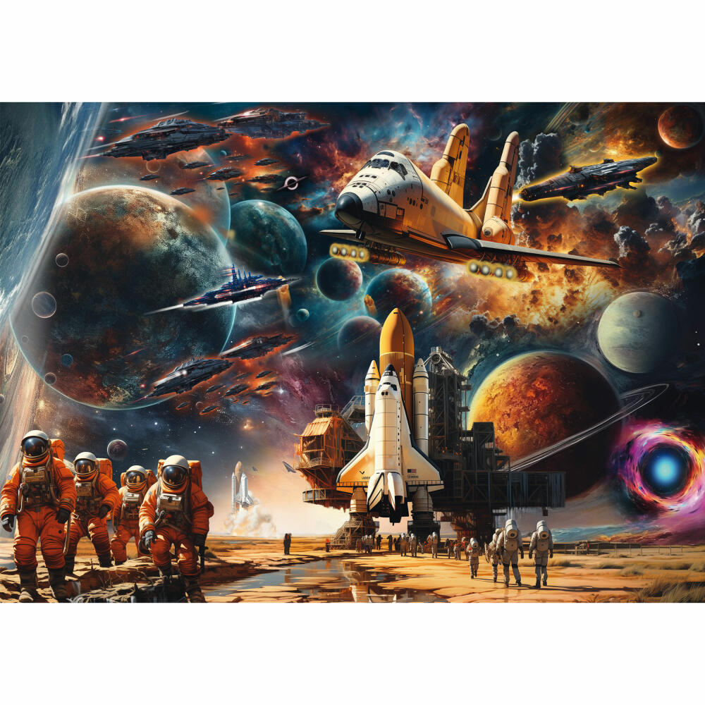Schmidt Spiele Puzzle Faszination Raumfahrt, Reise in ferne Galaxien, Michele Farella, Erwachsenenpuzzle, 1000 Teile, 58539