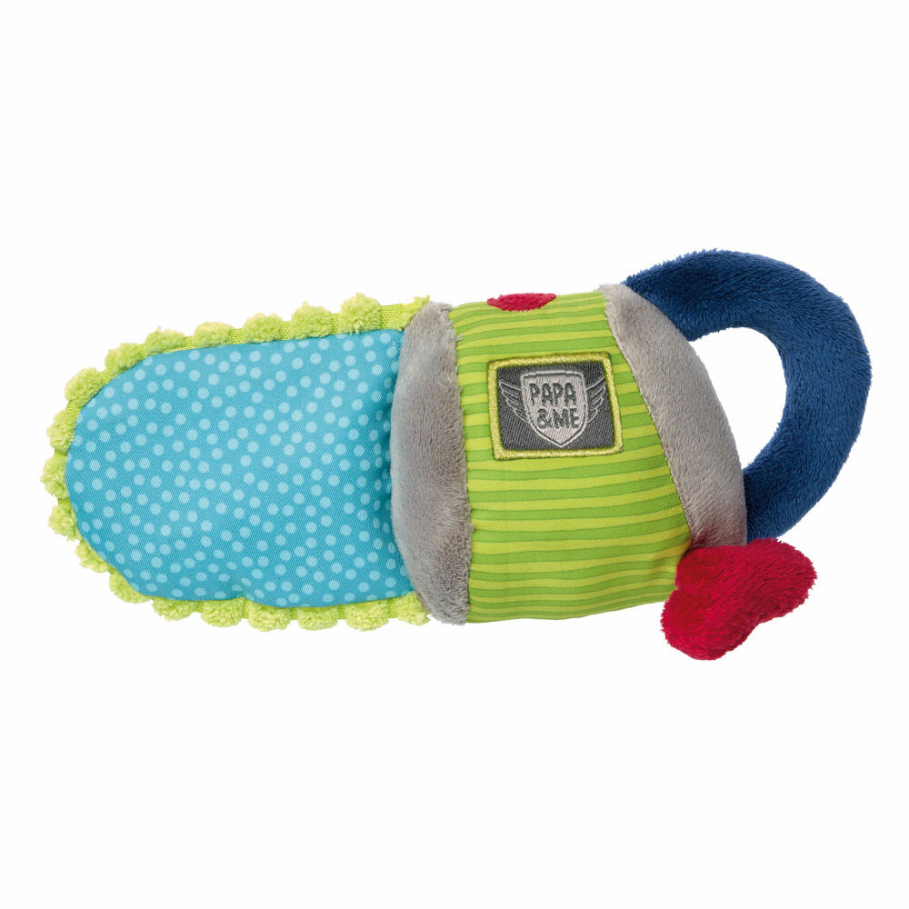 sigikid Papa & Me Rassel Motorsäge, Vibrationsrassel, Greifling, Rassel, Rasselgreifling, Babyspielzeug, Baby Spielzeug, L 21 cm, 41677