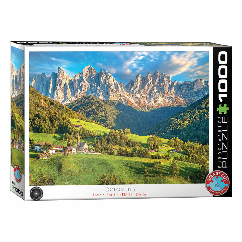 Eurographics Puzzle Dolomiten, Italienische Alpen, Smart Cut, 1000 Teile, 68 x 48 cm, 6000-5706