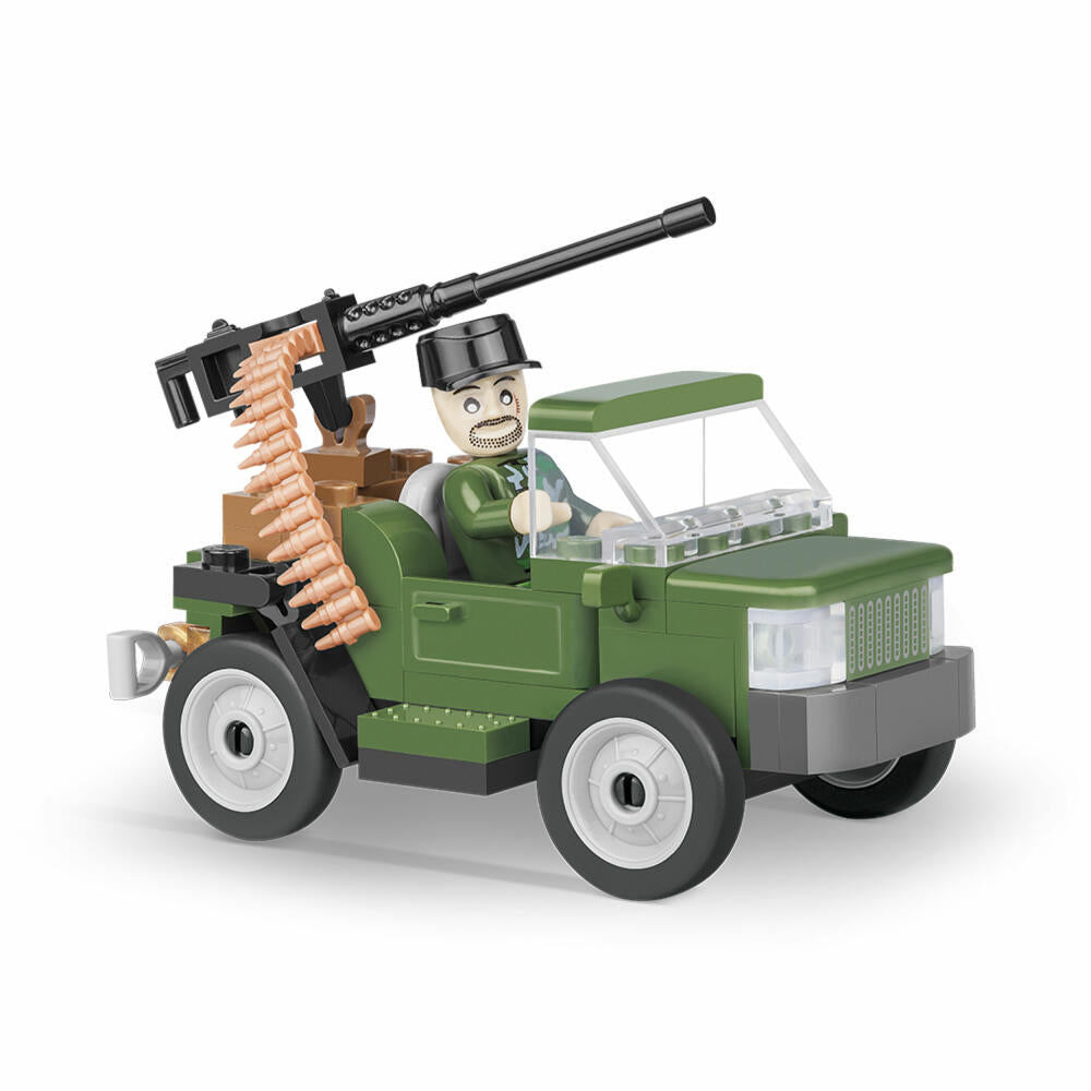 COBI Small Army Border Patrol Vehicle, Military, Soldiers, Border Patrol Vehicle, Toy, Construction Blocks, 67 Parts, 2166