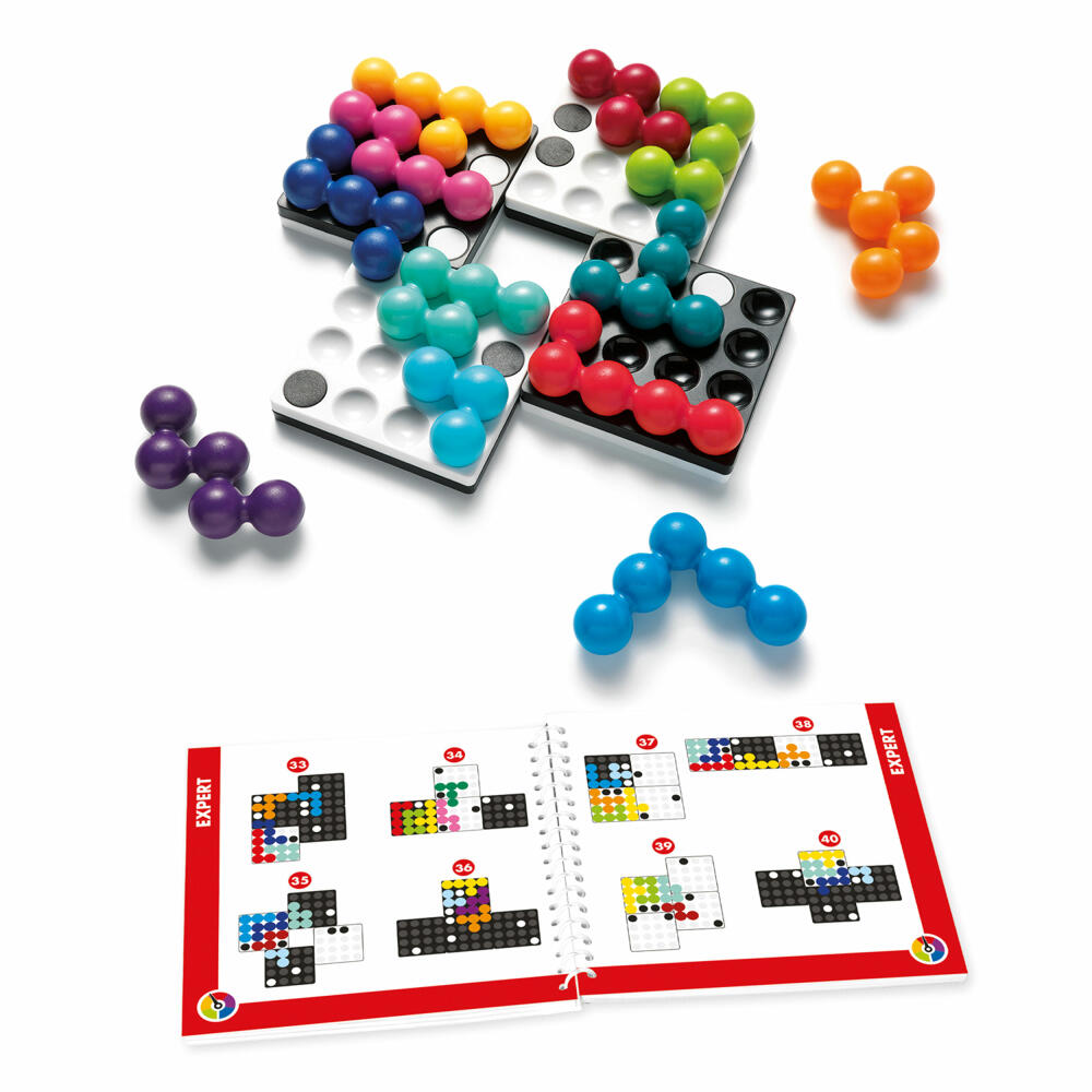 Smart Games Solitärspiel Quadrillion, Knobelspiel, Kinderspiel, Kinder Spiel, ab 7 Jahren, SG 540