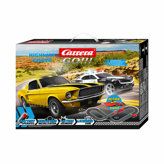 Carrera Highway Chase Rennbahn, Auto, Rennauto, Rennstrecke, GO Sets, 20063519