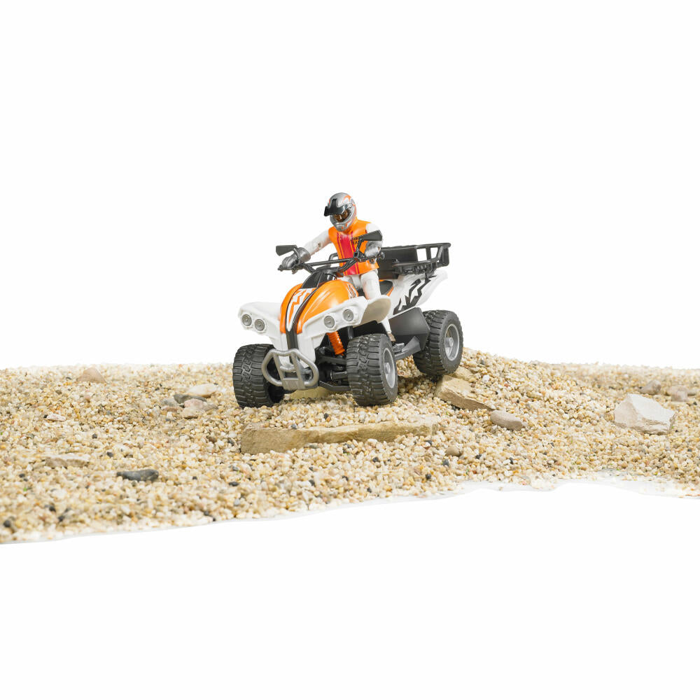 Bruder Freizeit Quad, mit Fahrer, Modellfahrzeug, Modell Fahrzeug, Spielzeug, 63000