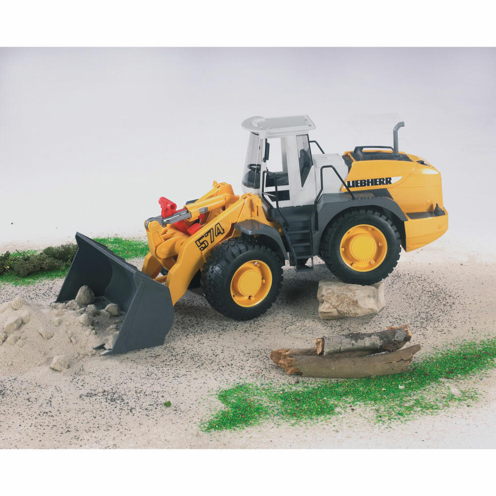 Bruder Baufahrzeuge Liebherr Radlader L574, Baumaschine, Modellfahrzeug, Modell Fahrzeug, Spielzeug, 02430