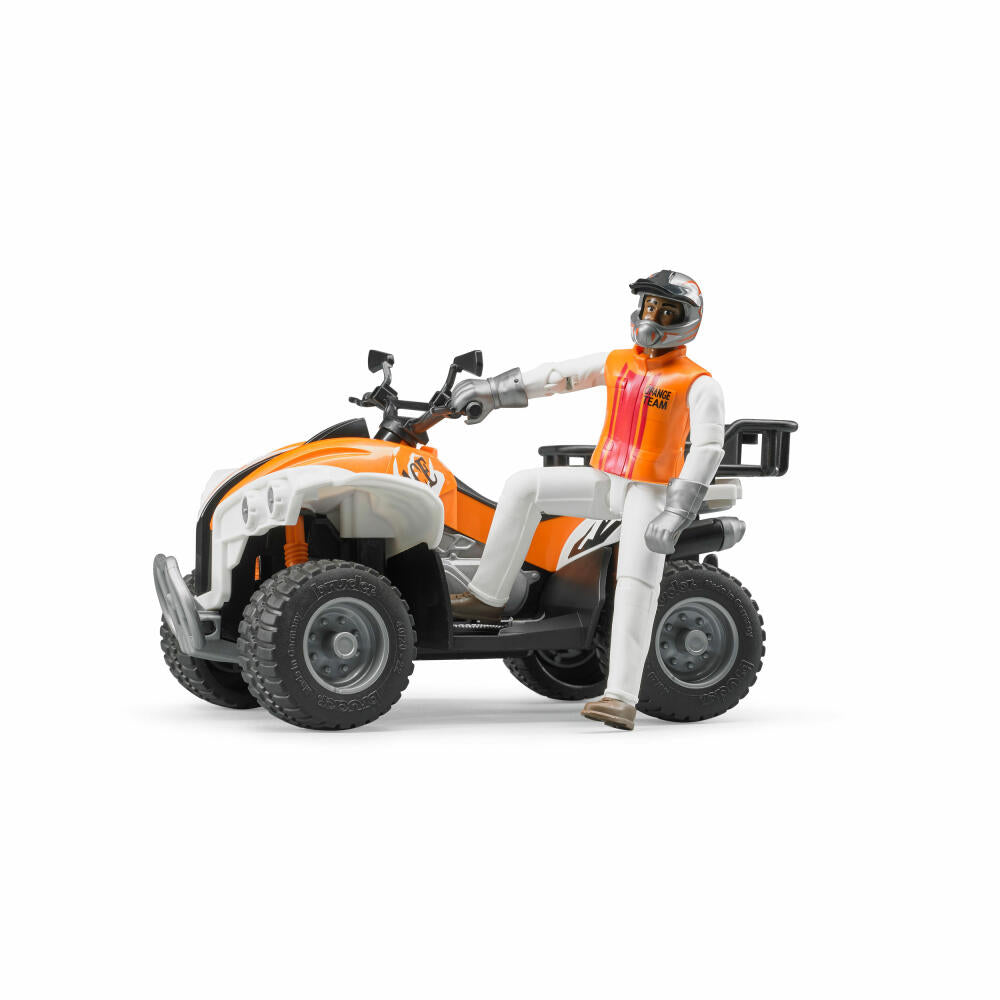 Bruder Freizeit Quad, mit Fahrer, Modellfahrzeug, Modell Fahrzeug, Spielzeug, 63000