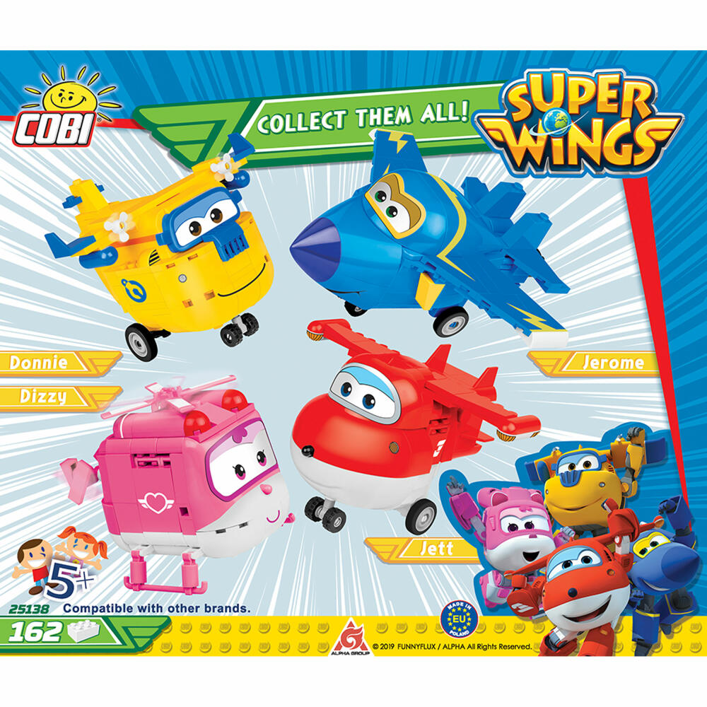COBI Super Wings Sammy, Airplane, Children's Series, Toy, Construction Blocks, 162 Pieces, 25138