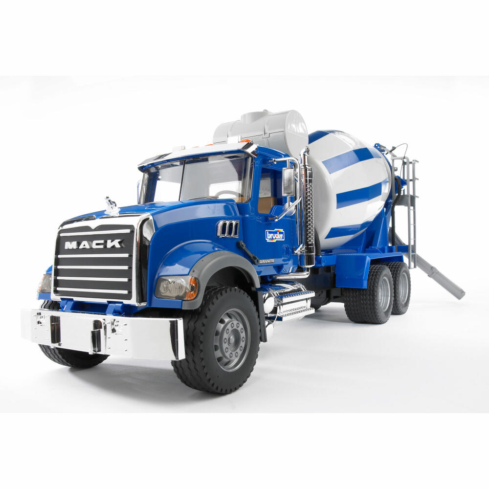 Bruder Construction Vehicles MACK Granite Concrete Mixer Truck, Concrete Mixer, Model Vehicle, Model Vehicle, Toy, 02814