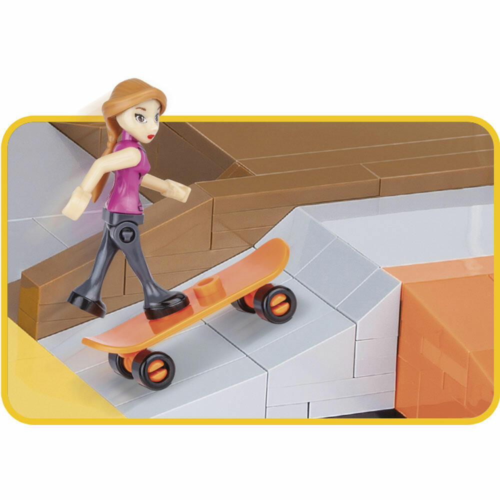 COBI Action Town Crazy Skatepark, Skater, Skate Park, Skateboard, Spielzeug, Konstruktionsbausteine, Kunststoff, 420 Teile, 1880