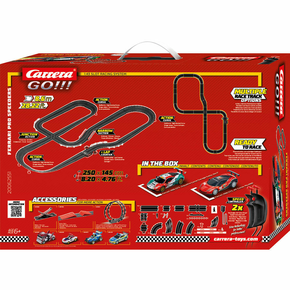 Carrera Ferrari Pro Speeders Race Track, Car, Racing Car, Race Track, GO Sets, 20062551