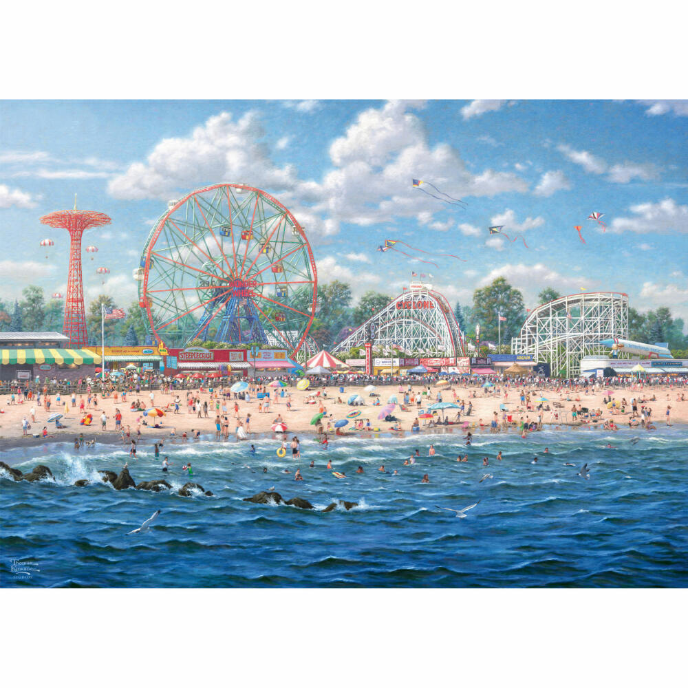 Schmidt Spiele Puzzle Coney Island, Thomas Kinkade Studios, Erwachsenenpuzzle, Premium, 1000 Teile, 57365