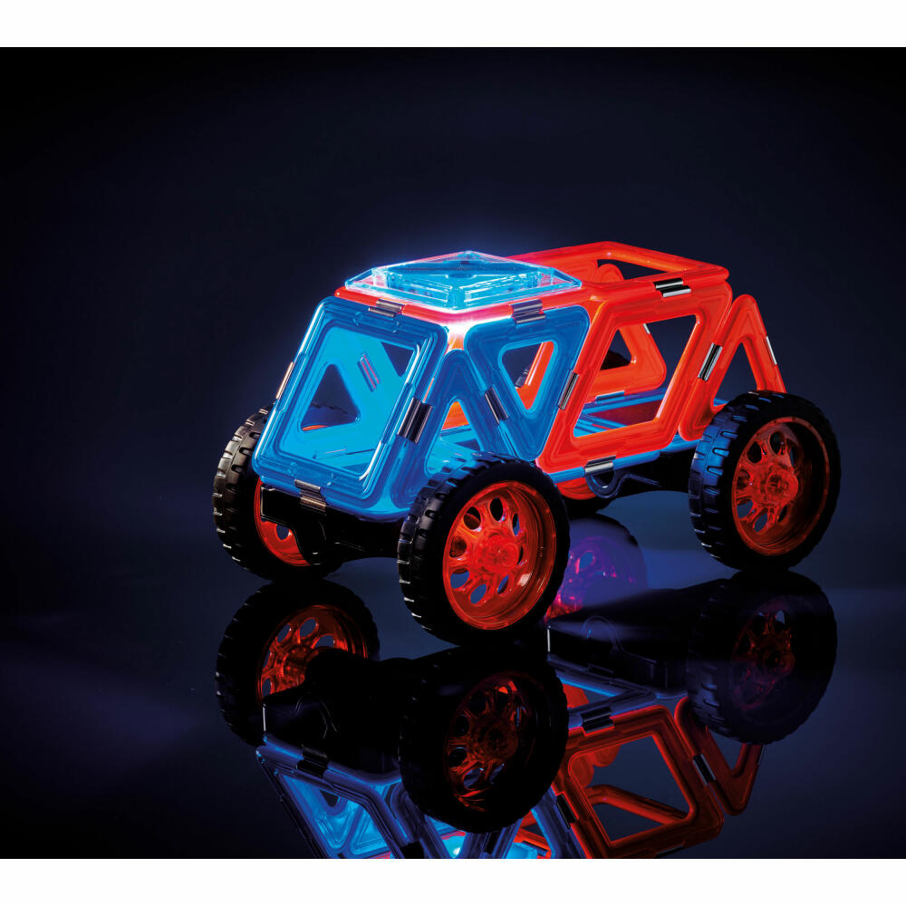 Geosmart construction blocks Night Cruiser, magnetic building blocks, from 3 years, 21 pieces, GEO 217