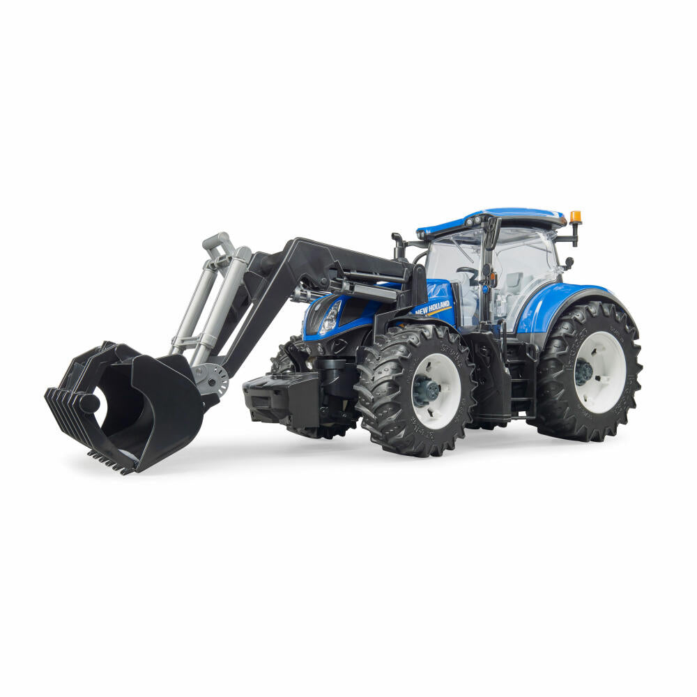 Bruder Landwirtschaft New Holland T7.315, mit Frontlader, Traktor, Modellfahrzeug, Modell Fahrzeug, Spielzeug, 03121