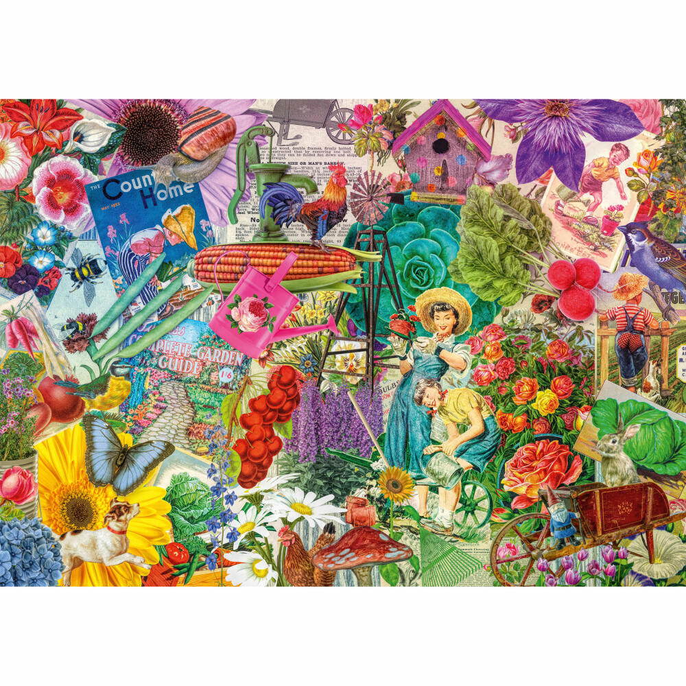 Schmidt Spiele Puzzle Happy Gardening, Erwachsenenpuzzle, Premium, 1000 Teile, 57383