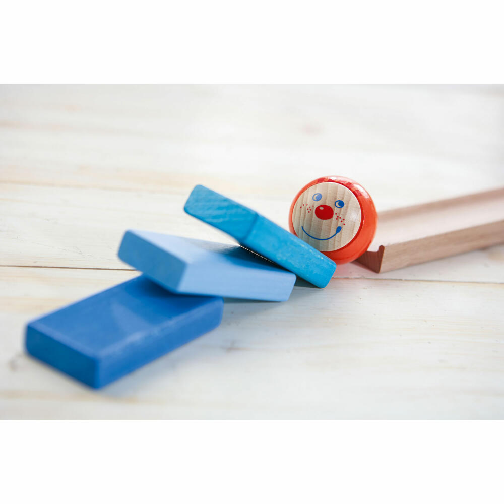 HABA Kullerbü Ball Track Klingeling, Wooden Ball Track, Wooden Blocks, Wooden Track, Beech, Metal, 302060