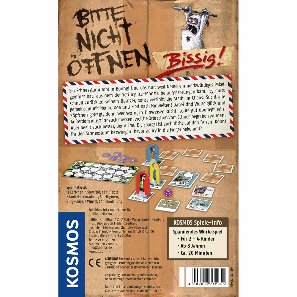 KOSMOS Please do not open - Biting!, Bring-along game, Dice game, Children's game, Family game, from 8 years, 712655