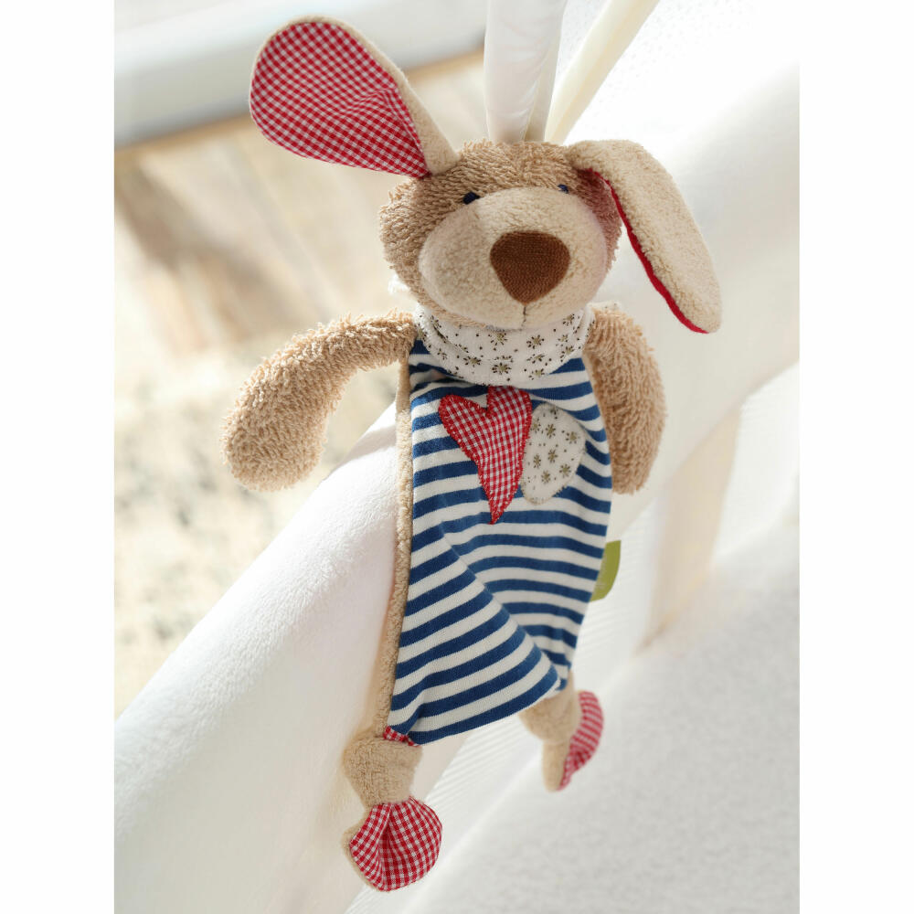 sigikid Green Collection Schnuffeltuch Hund, Schmusetuch, Kuscheltuch, Babytuch, Schnuffel Tuch, Babyspielzeug, Baby Spielzeug, kbA Baumwolle, Blau, 40503