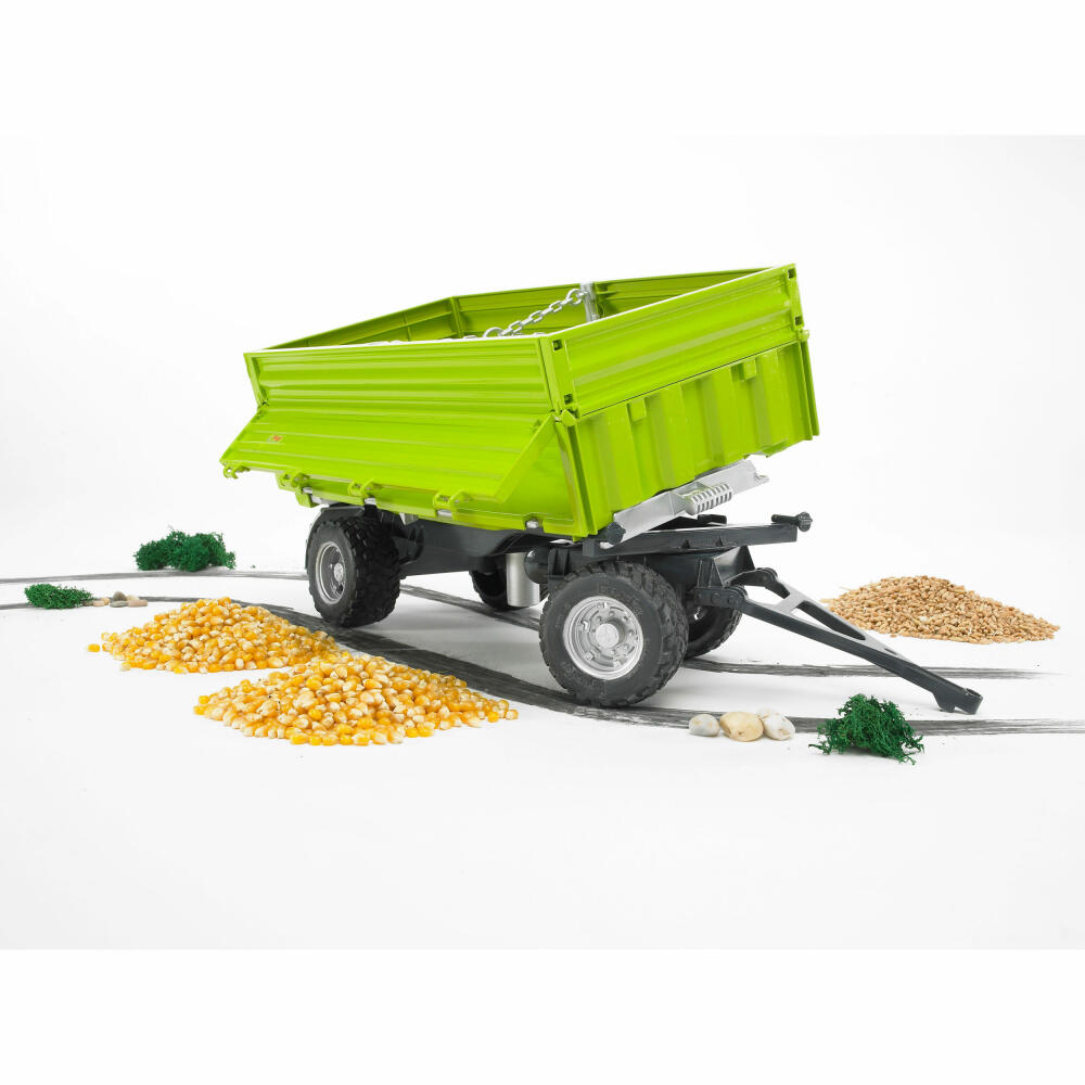 Bruder Agriculture Fliegl three-way tipping trailer, with clip-on side wall, model vehicle, model vehicle, toy, accessories, 02203
