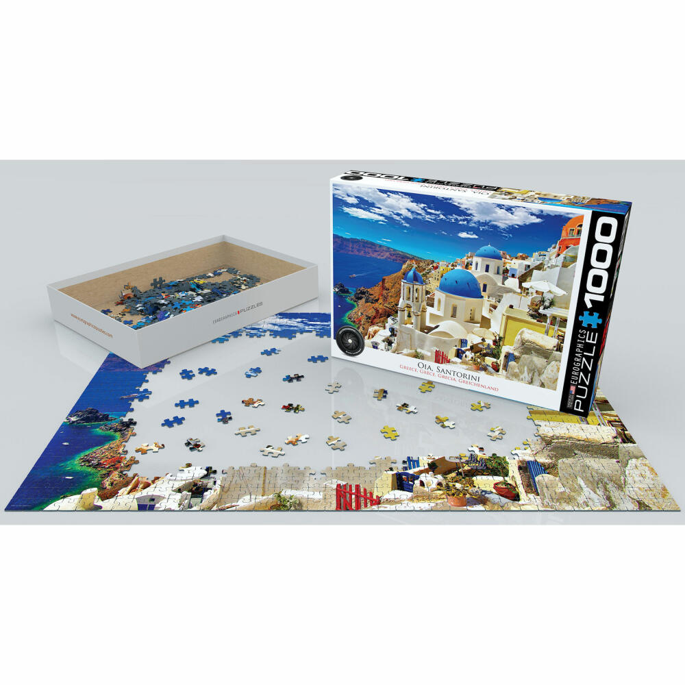 Eurographics Puzzle Oia on Santorini Greece, 1000 pieces, 68 x 48 cm, 6000-0944