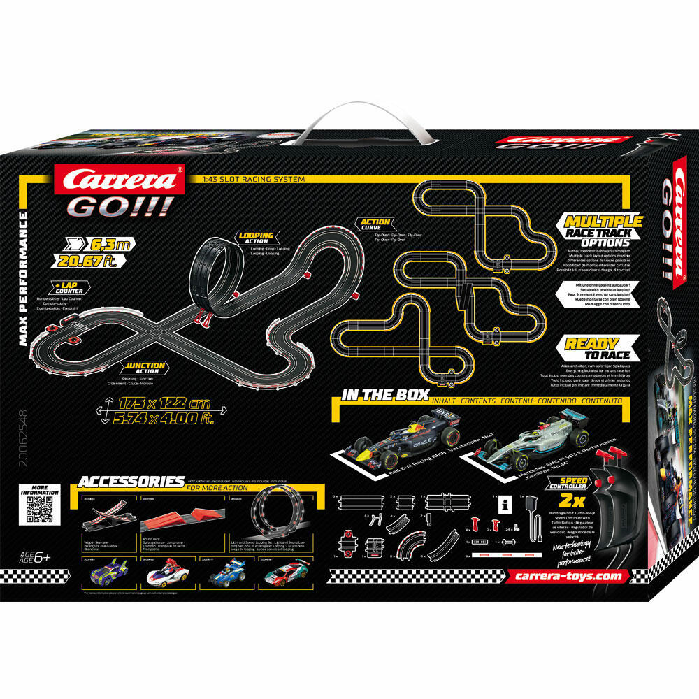Carrera Max Performance Race Track, Car, Racing Car, Race Track, GO Sets, 20062548