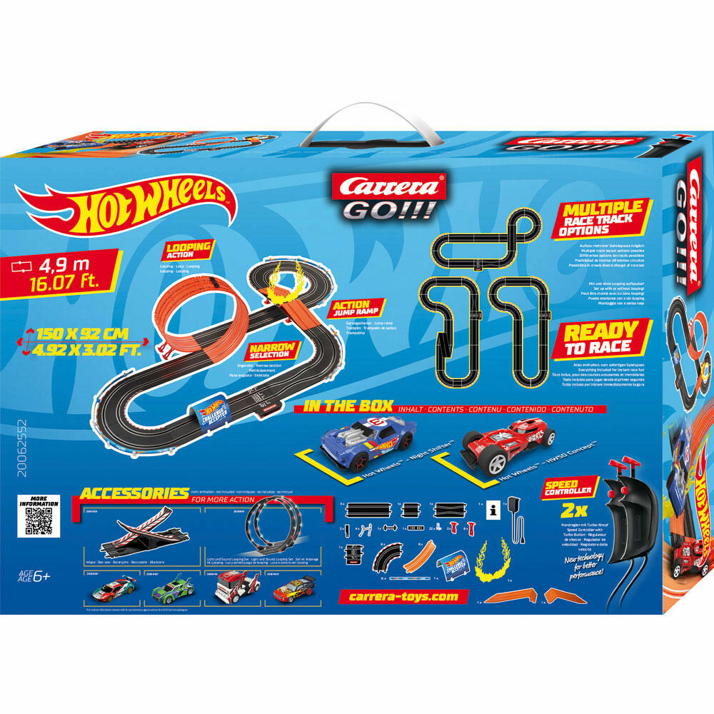 Carrera Hot Wheels 4.9 Race Track, Car, Racing Car, Race Track, GO Sets, 20062552