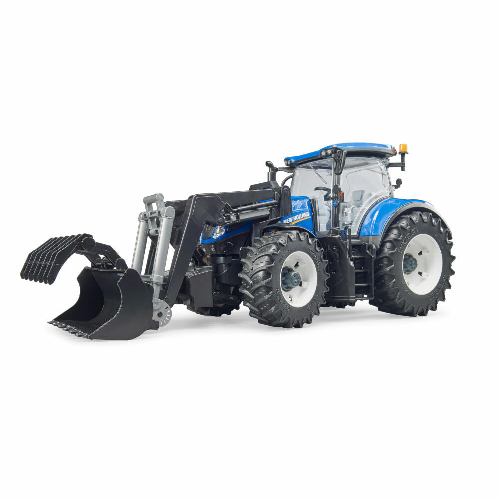 Bruder Landwirtschaft New Holland T7.315, mit Frontlader, Traktor, Modellfahrzeug, Modell Fahrzeug, Spielzeug, 03121