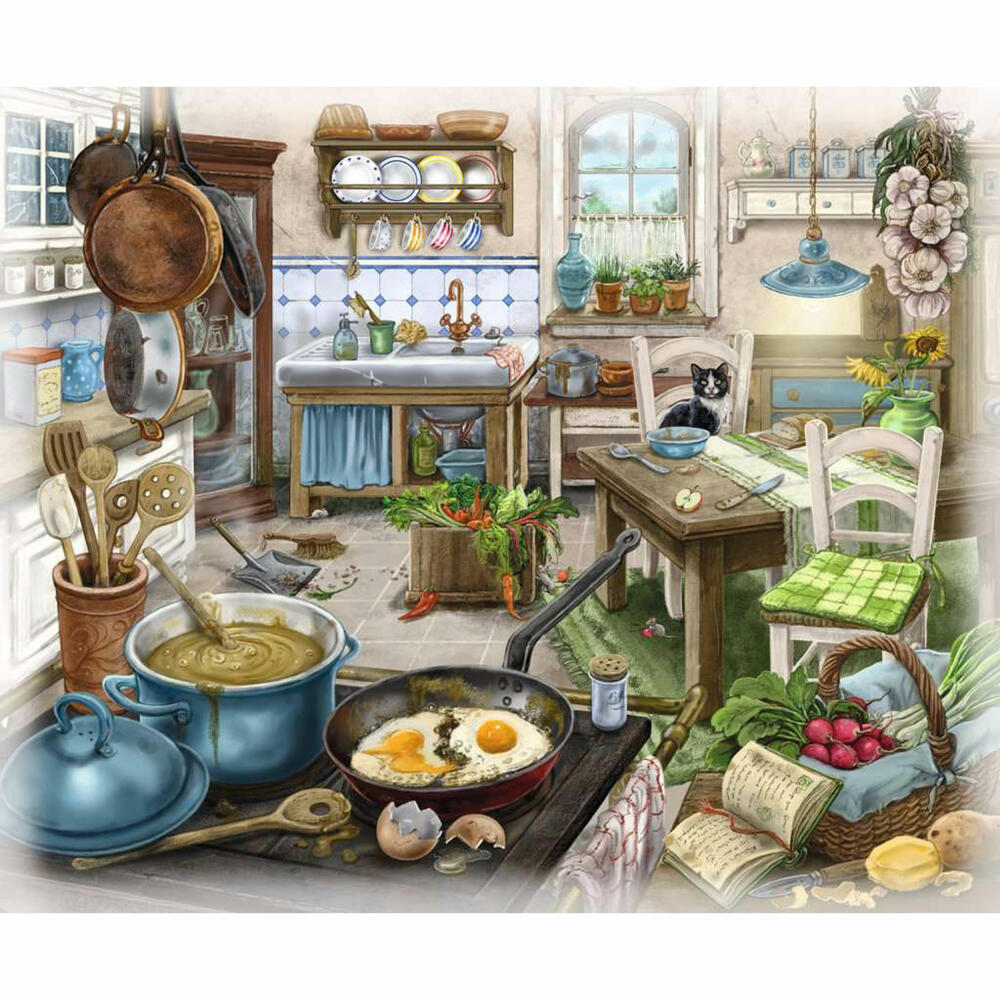 Ravensburger Puzzle Im Gutshaus Küche, Erwachsenenpuzzle, 99 Teile, 16877