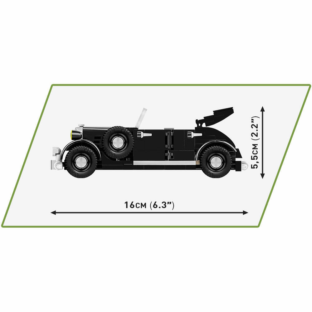 COBI building block set De Gaulle's Horch830BL, World War 2 Historical Collection, car, building blocks, 244 pieces, 2261