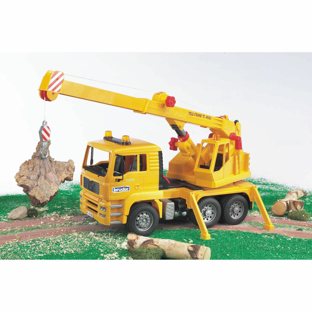Bruder Construction Vehicles MAN TGA Crane Truck, Crane Truck, Model Vehicle, Model Vehicle, Toy, 02754
