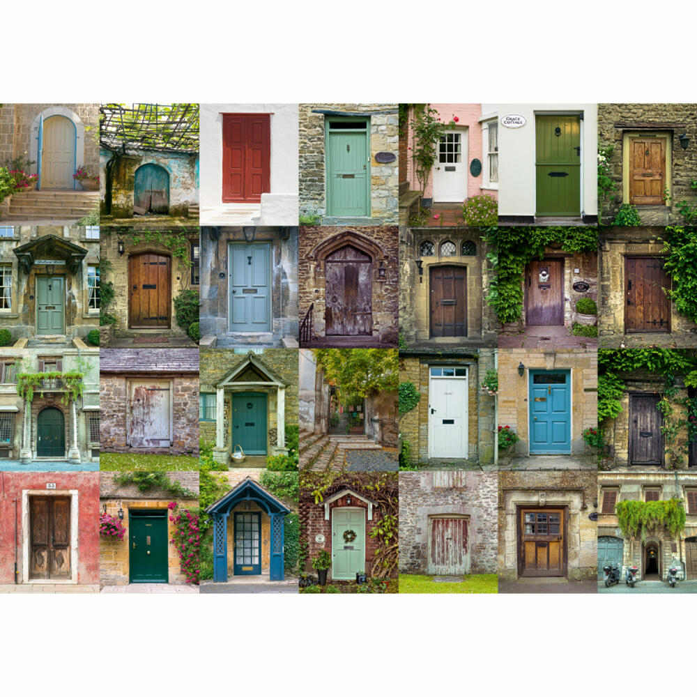 Schmidt Spiele Puzzle Doors, Front Doors, Adult Puzzle, 84.6 x 59.8 cm, 1500 Pieces, 58950