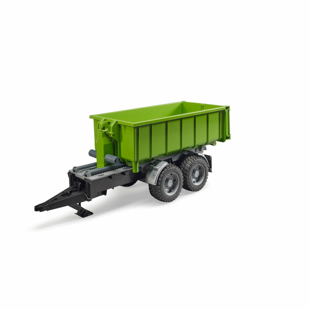 Bruder Agriculture Hook Lift Trailer for Tractors, Tipper Trailer, Model Vehicle, Model Vehicle, Toy, 02035