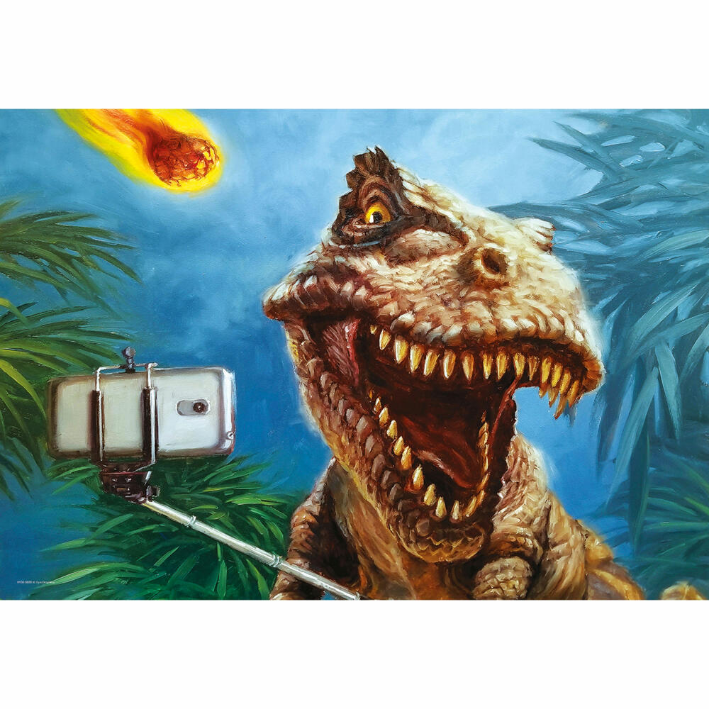 Eurographics Puzzle Dinosaurier Selfie - Heffernan, 100 Teile, 48 x 33 cm, 6100-5555