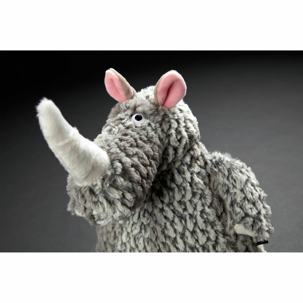 sigikid BEASTS Kuscheltier Nashorn Nino Rhino, Plüschtier, Schmusetier, Kuschel Tier, Grau, 39619