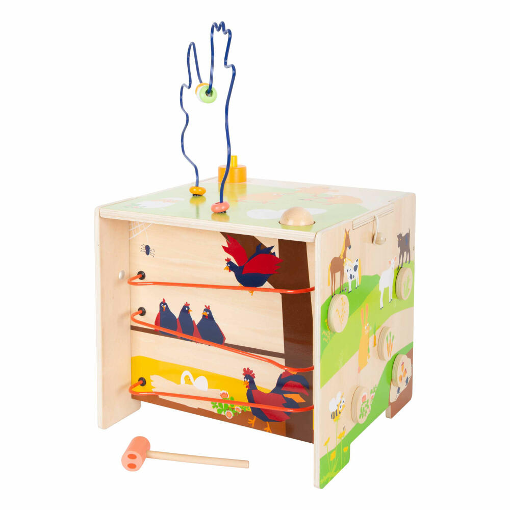 Legler Small Foot Motorikwürfel Landleben, Spielzeug, ab 12 Monate, 11733