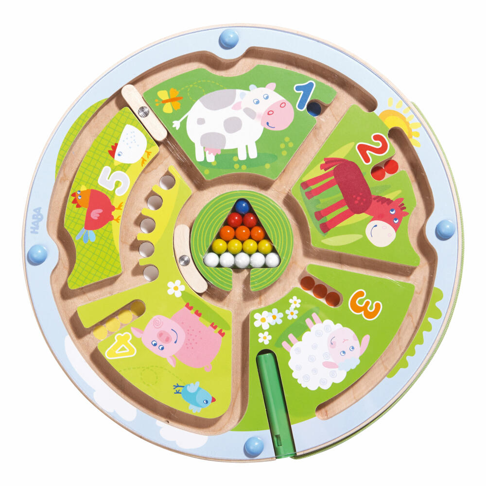 HABA Magnetic Game Number Labyrinth, Magnetic Games, Children's Games, Children's Games, Magnet, 301473