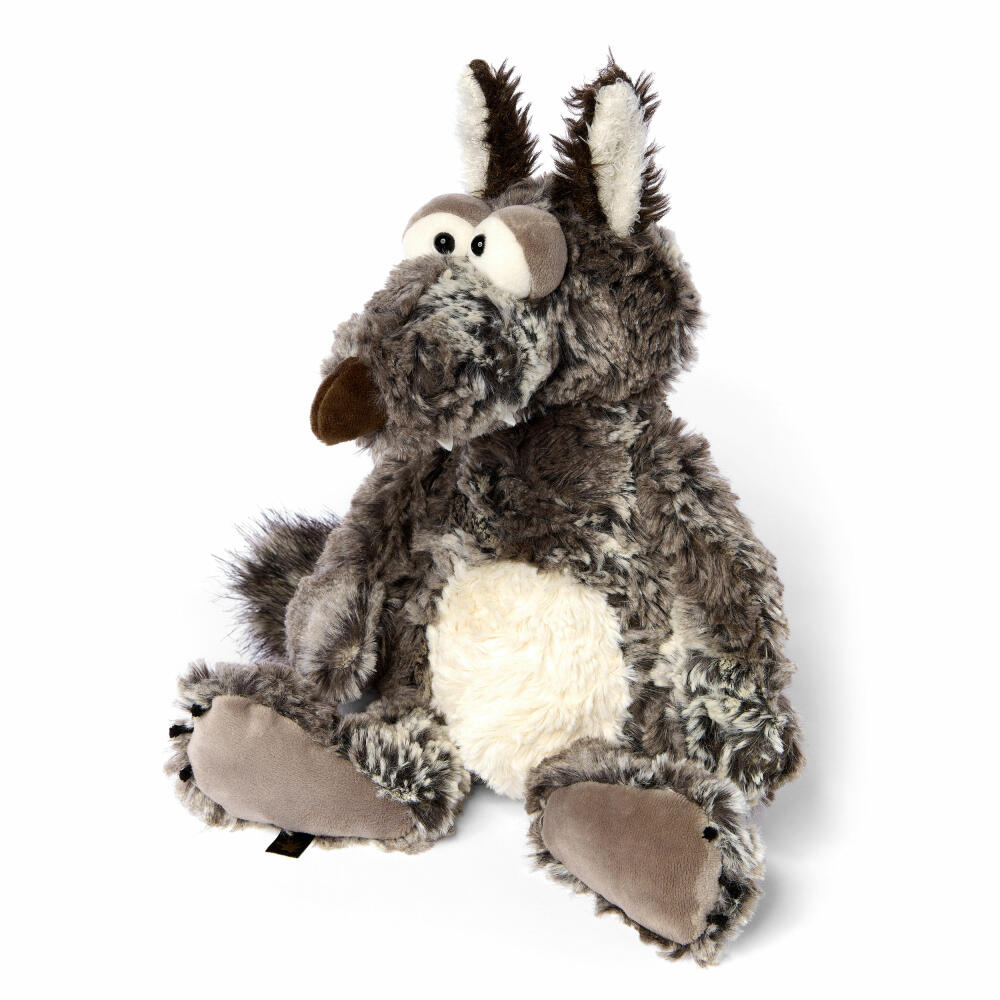 sigikid Grimms Gangster BeastsTown, soft toy, stuffed toy, cuddly toy, polyester, grey, 30 cm, 39743