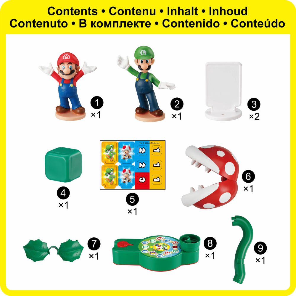 Epoch Games Super Mario Piranha Plant Escape!, Gesellschaftsspiel, Kinderspiel, ab 4 Jahren, 7357