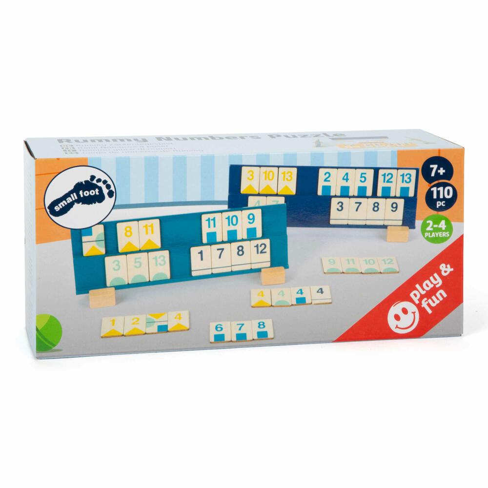 Legler Small Foot Rummy Zahlenlegespiel, Spielzeug, ab 7 Jahre, 11716
