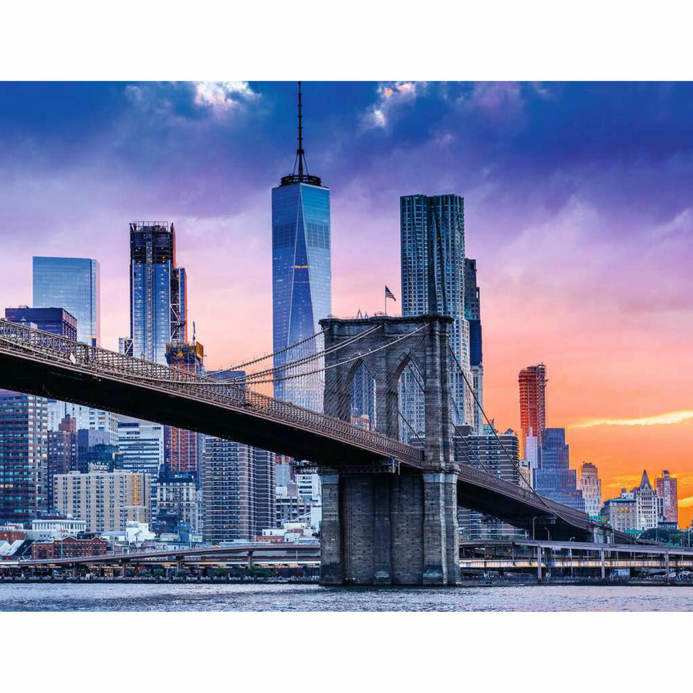 Ravensburger Puzzle Von Brooklyn nach Manhatten, Erwachsenenpuzzle, 2000 Teile, 16011
