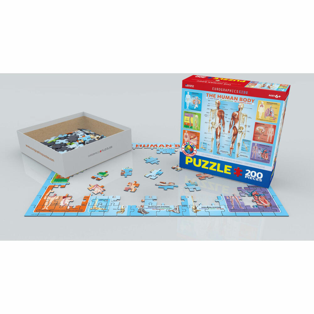 Eurographics Puzzle Der menschliche Körper, 200 Teile, 48 x 33 cm, 6200-1000